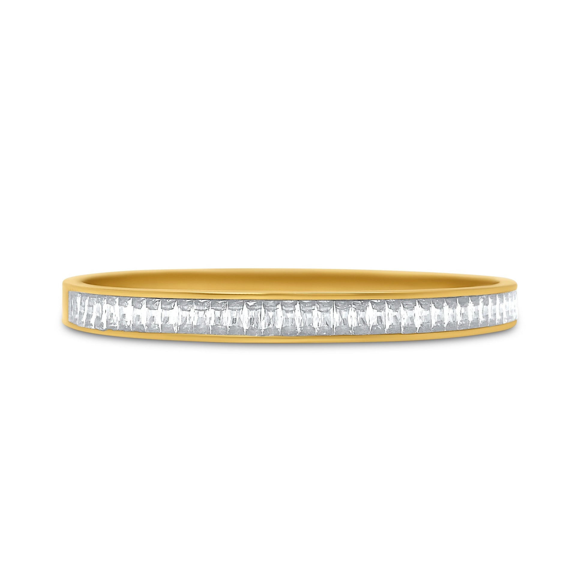 18k Gold Plated Cubic Zirconia Bangle